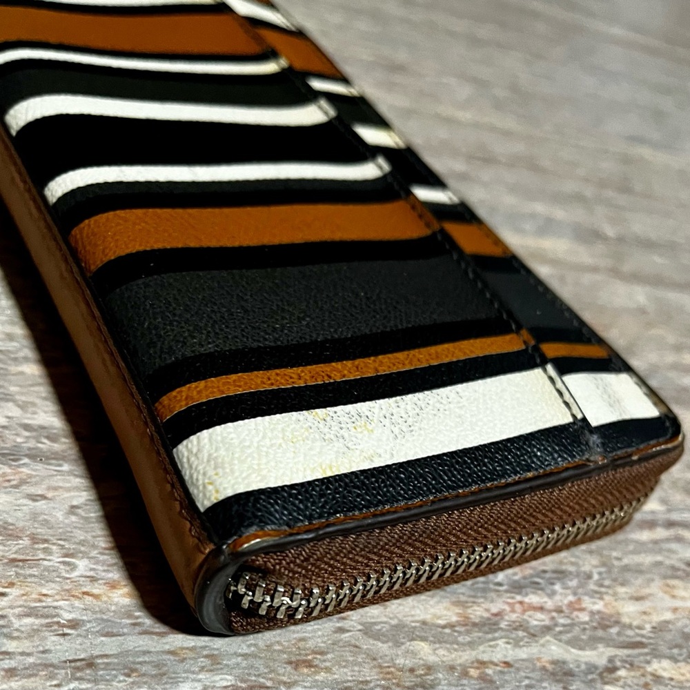 Coach striped zippered wallet - Picture 8 of 16